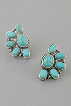 Antique Half Flower Stud Earrings | Mixtshop LLC