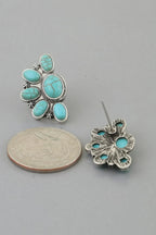 Antique Half Flower Stud Earrings | Mixtshop LLC