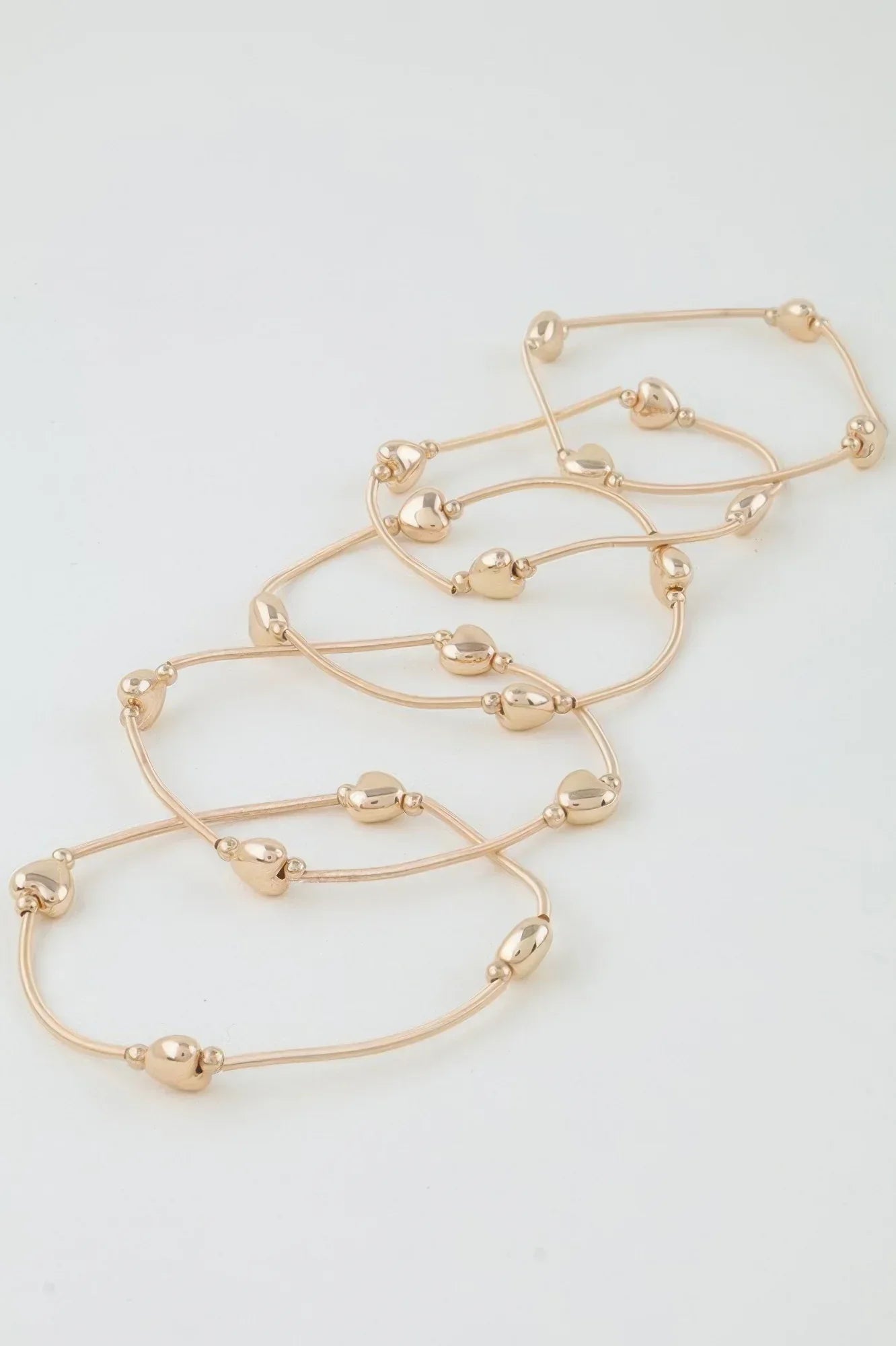 Shiny Heart Tube Beaded Bracelet Secondary image