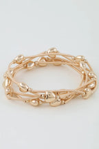 Shiny Heart Tube Beaded Bracelet | Mixtshop LLC