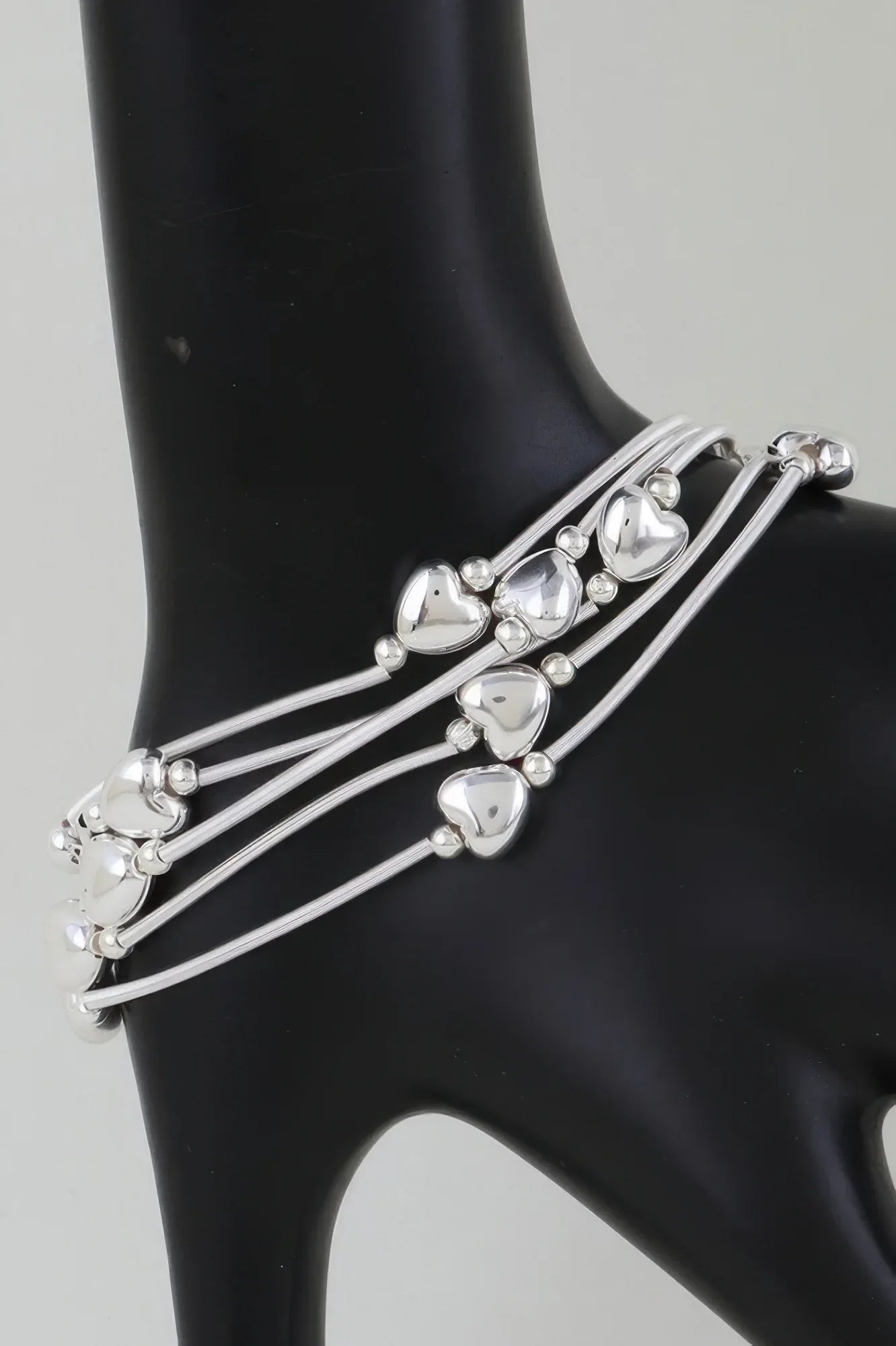 Shiny Heart Tube Beaded Bracelet | Mixtshop LLC