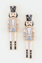 Glitter Nutcracker Drop Earrings | Mixtshop LLC