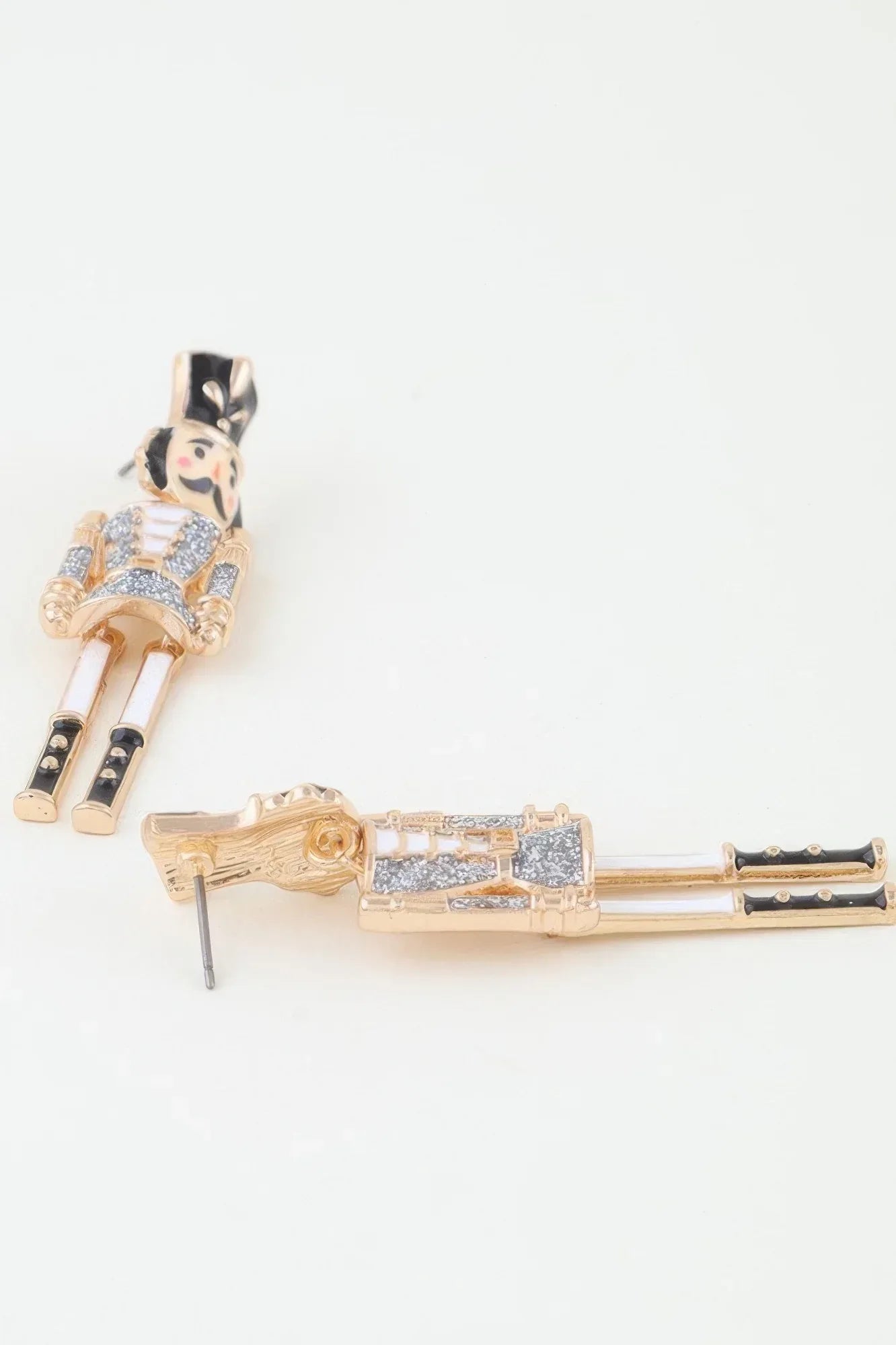 Glitter Nutcracker Drop Earrings Secondary image