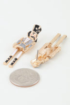 Glitter Nutcracker Drop Earrings | Mixtshop LLC