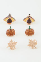 Multi Fall Season Stud Earrings Set | Mixtshop LLC