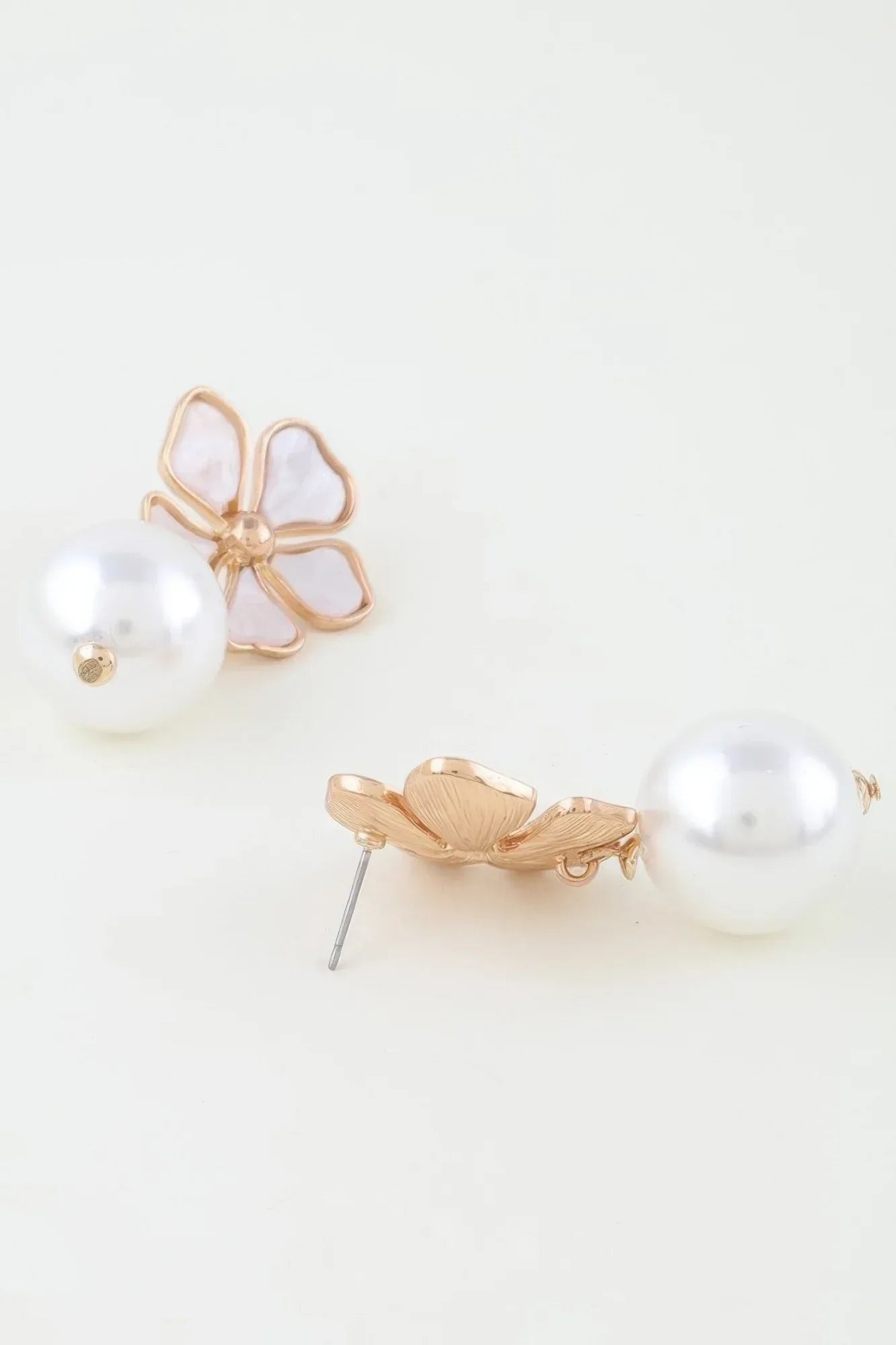 Marble Flower Stone Drop Earrings Secondary image