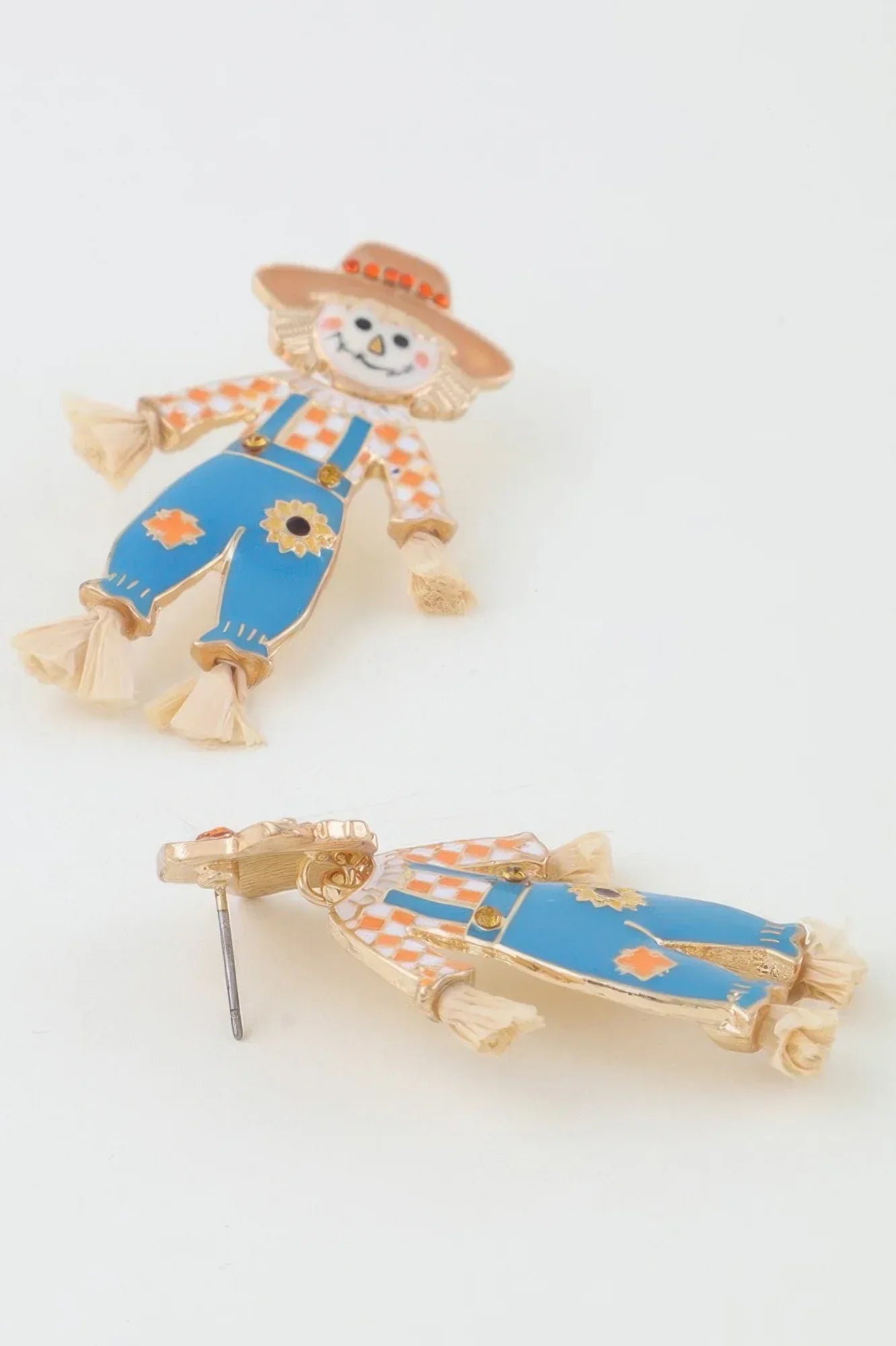 Fall Scarecrow Stud Earrings | Mixtshop LLC
