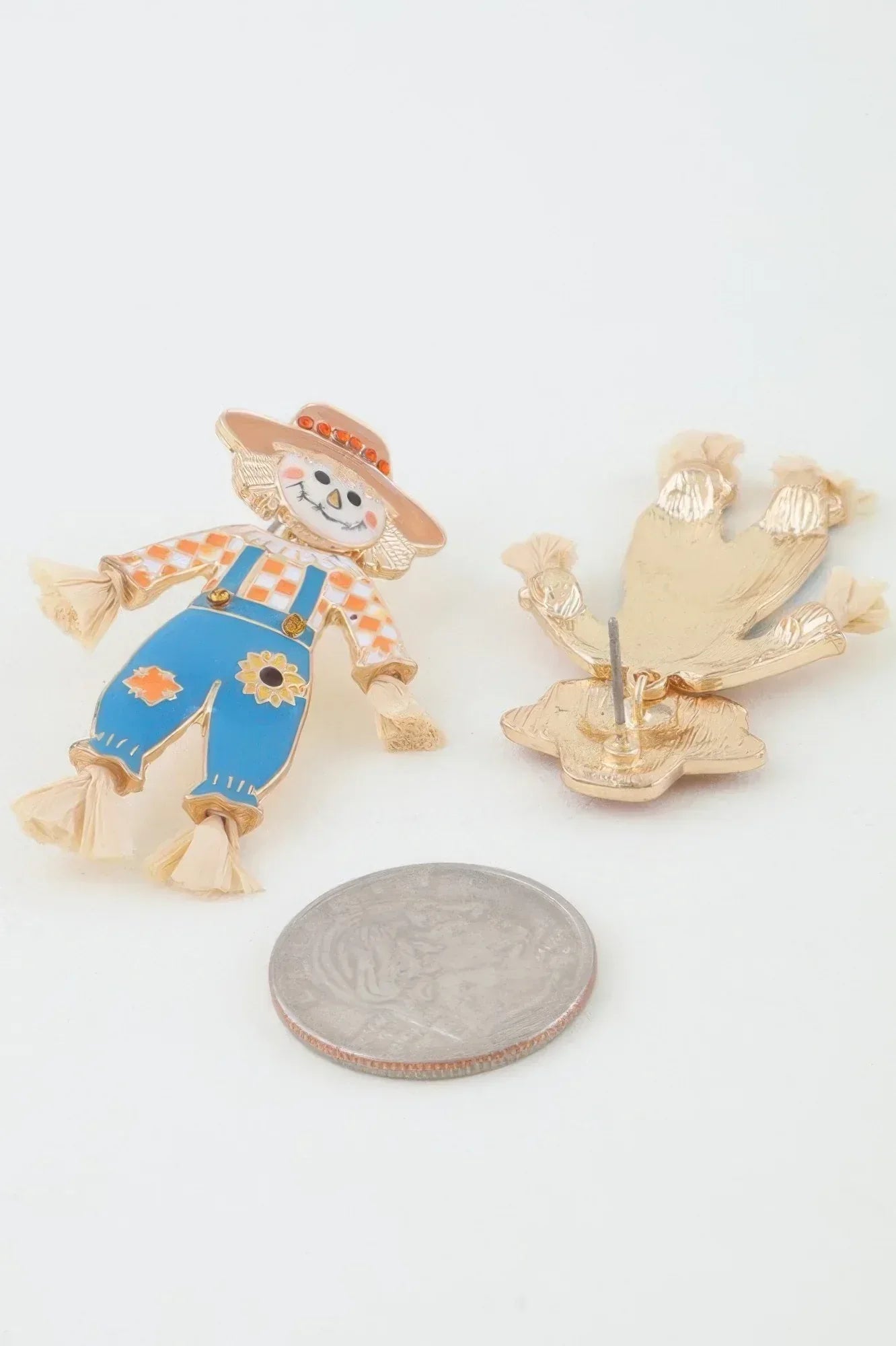 Fall Scarecrow Stud Earrings | Mixtshop LLC