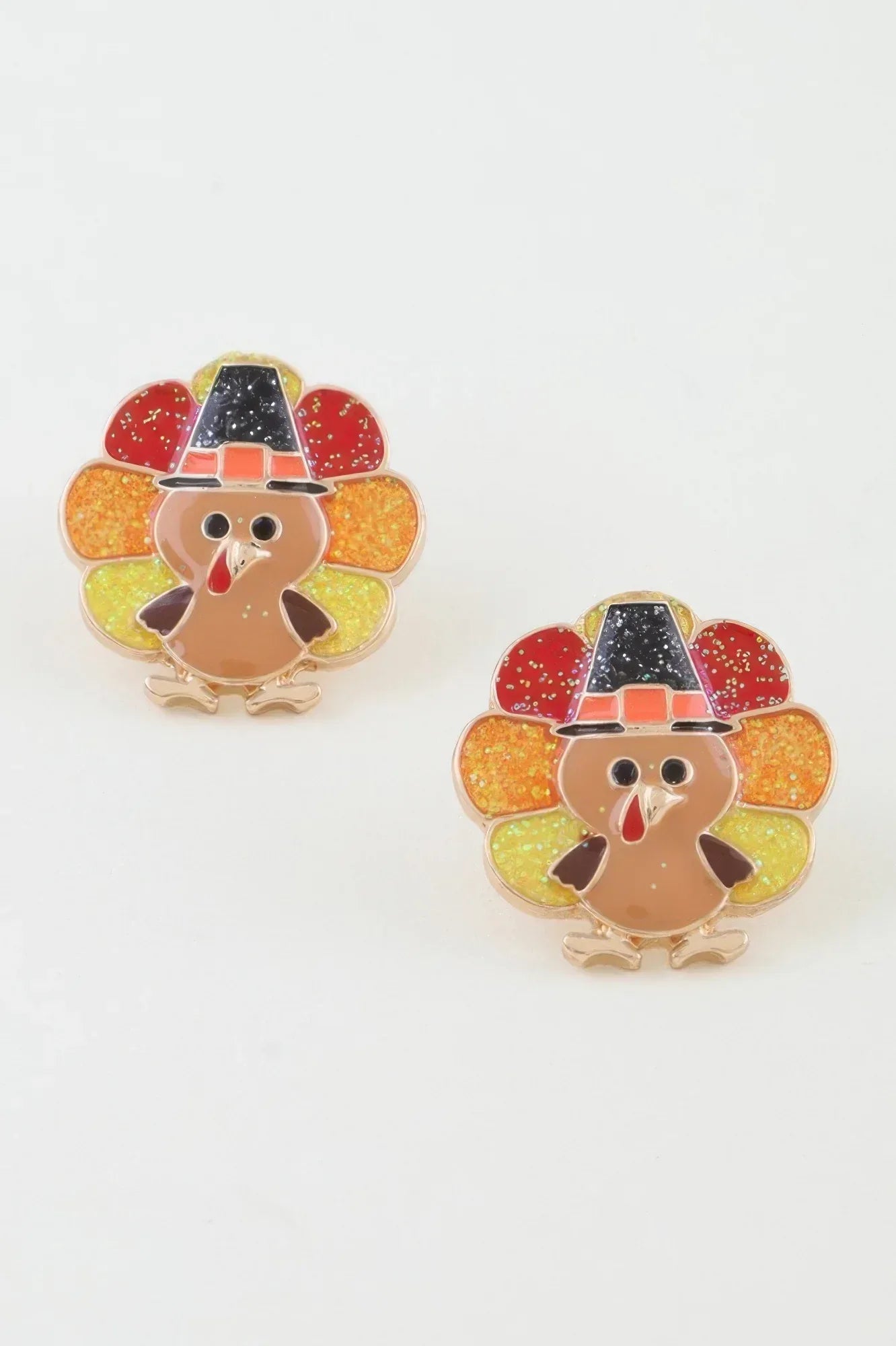 Thanksgiving Turkey Stud Earrings | Mixtshop LLC Main image