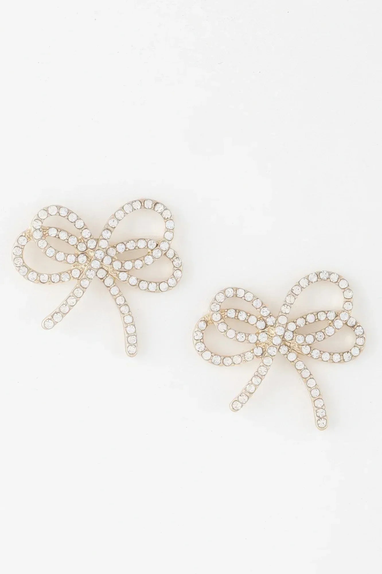 Double Jeweled Ribbon Earrings | Mixtshop LLC Main image