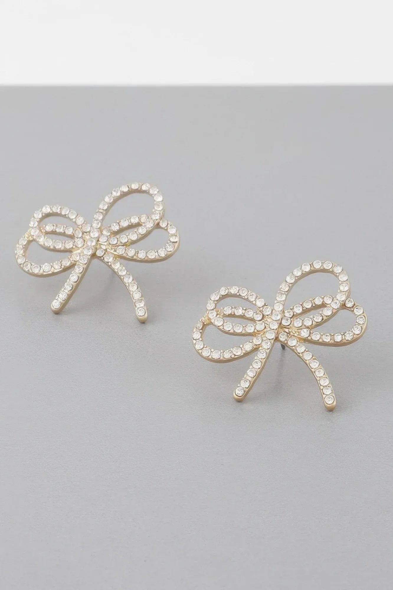 Double Jeweled Ribbon Earrings | Mixtshop LLC