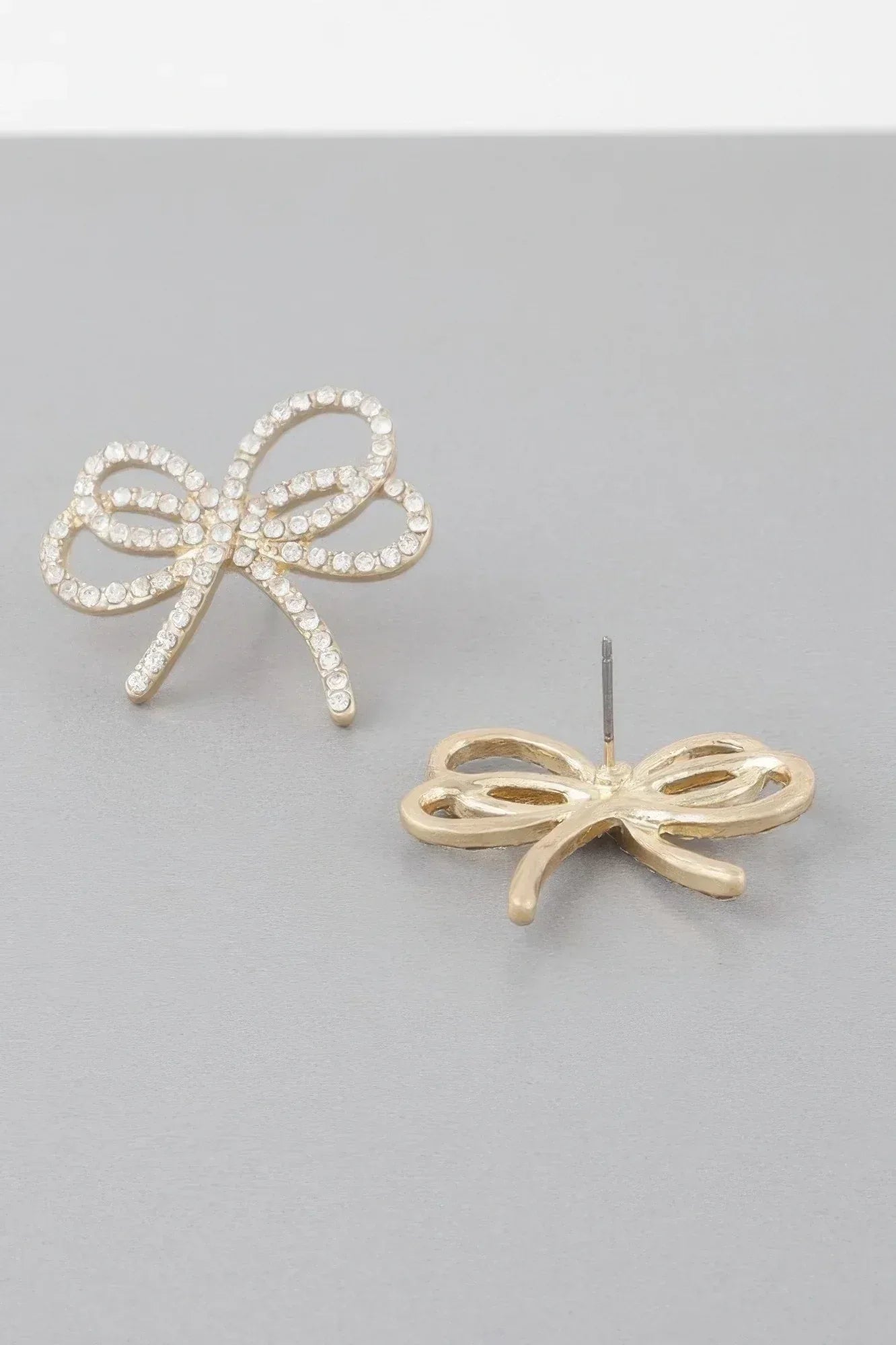 Double Jeweled Ribbon Earrings | Mixtshop LLC