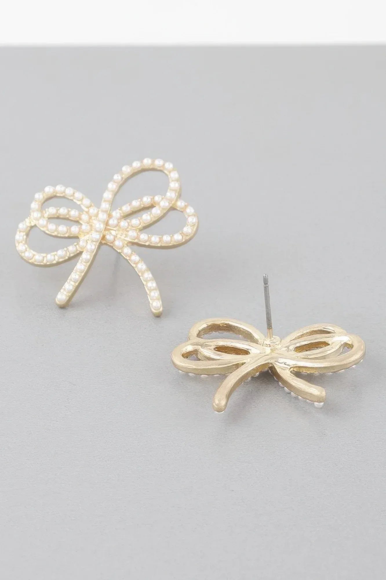 Double Jeweled Ribbon Earrings | Mixtshop LLC