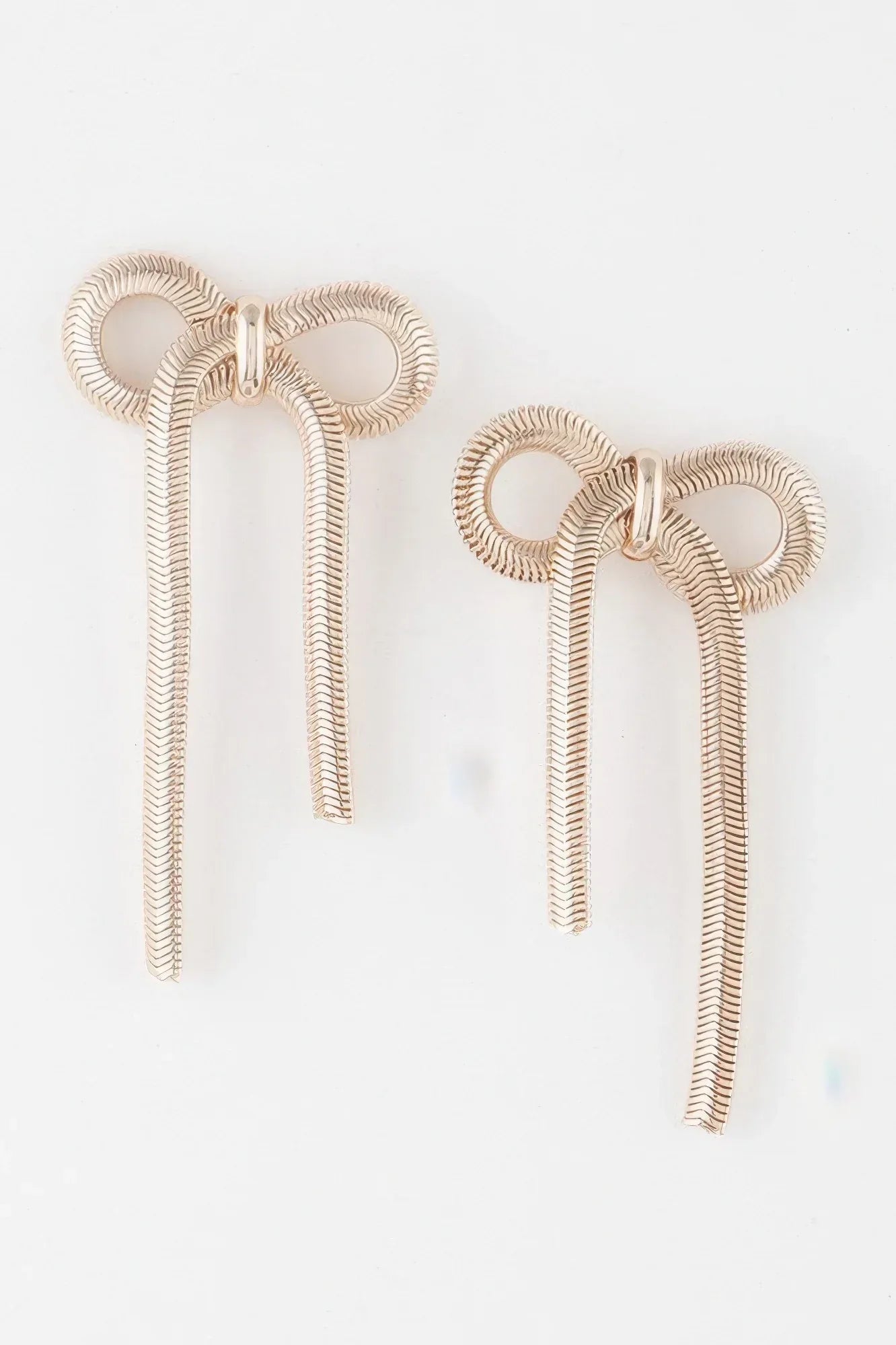 Snake Chain Ribbon Earrings | Mixtshop LLC Main image