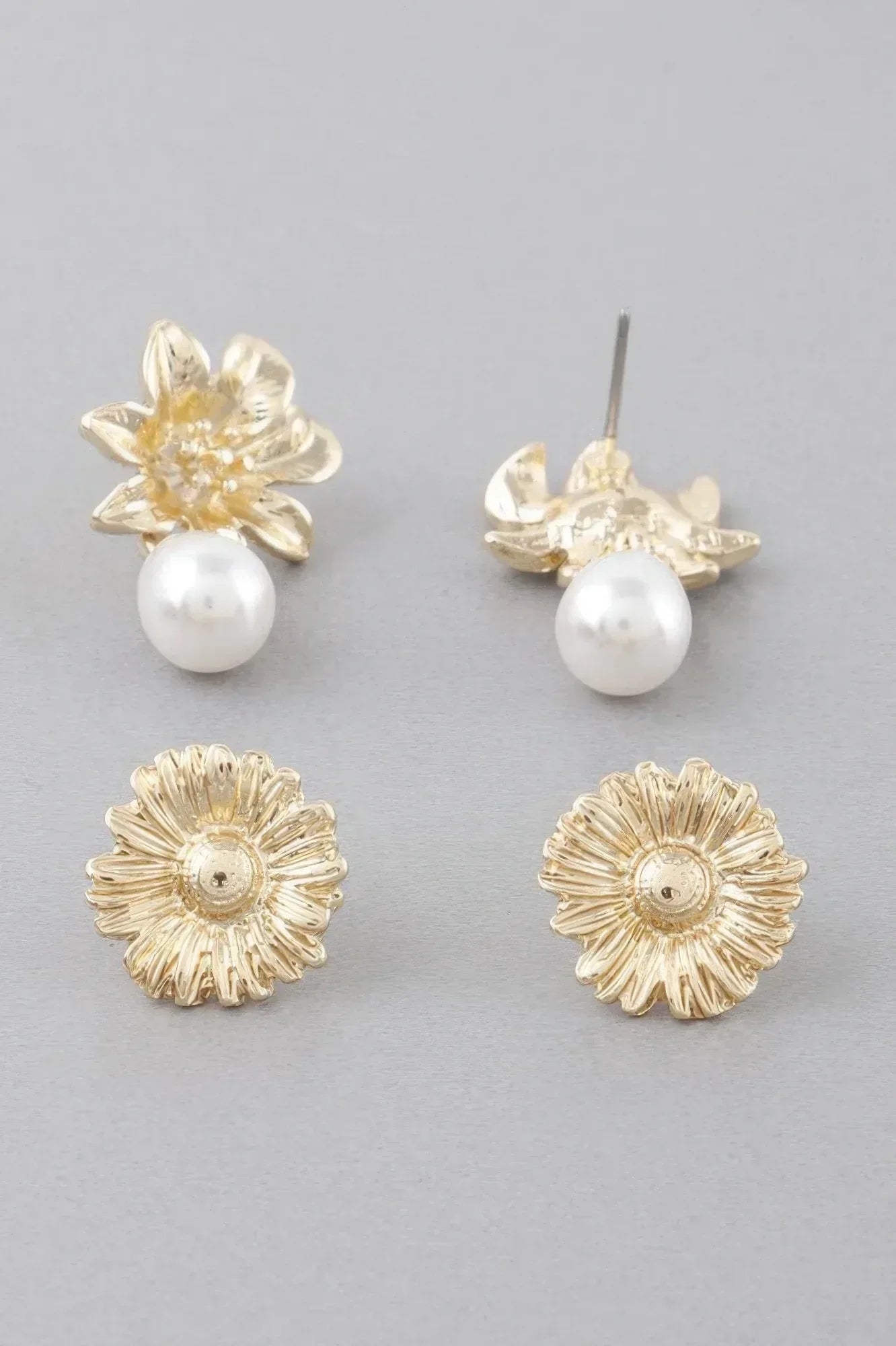 Daisy Pearl Stud Earrings | Mixtshop LLC Main image