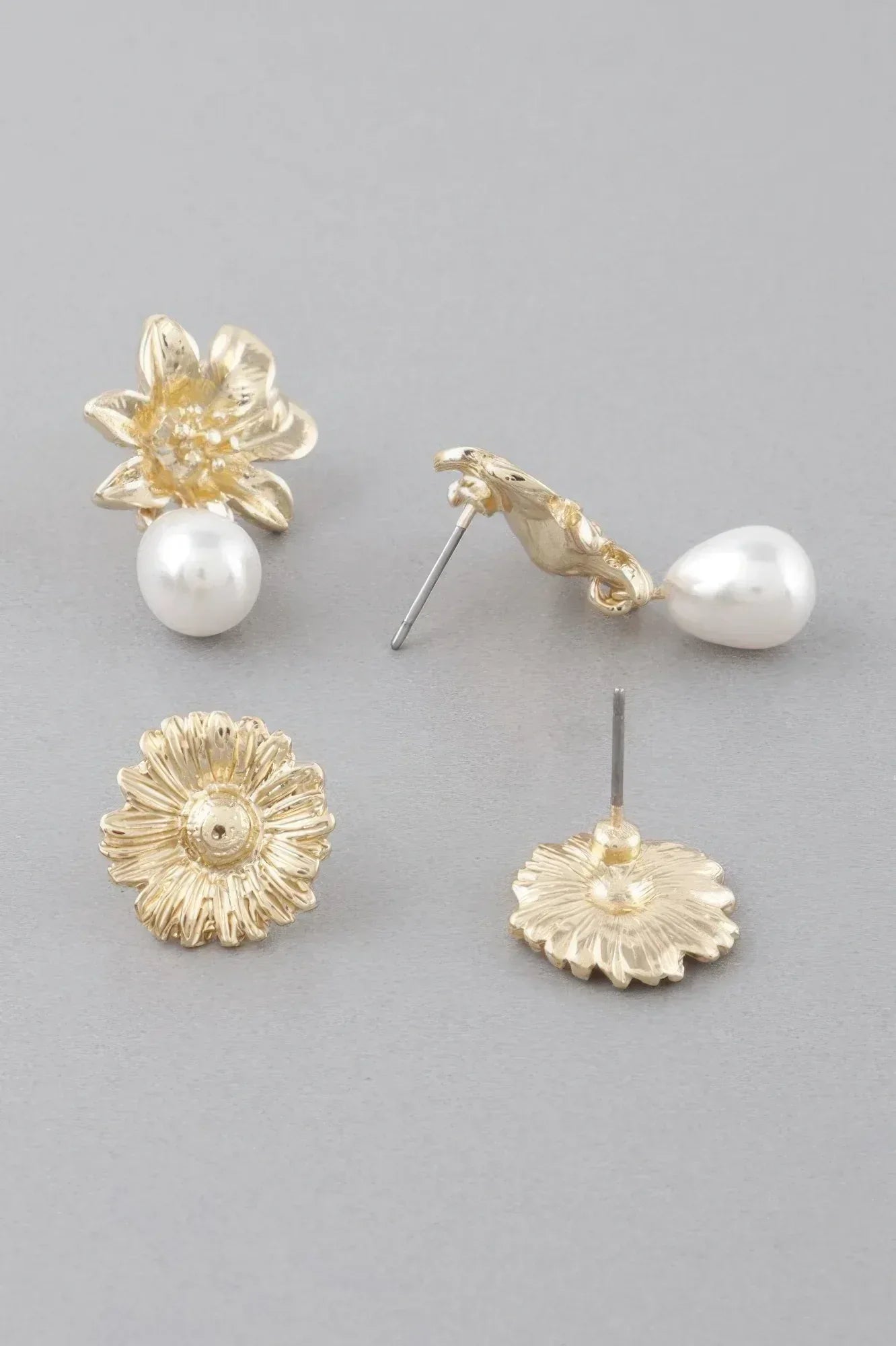 Daisy Pearl Stud Earrings Secondary image
