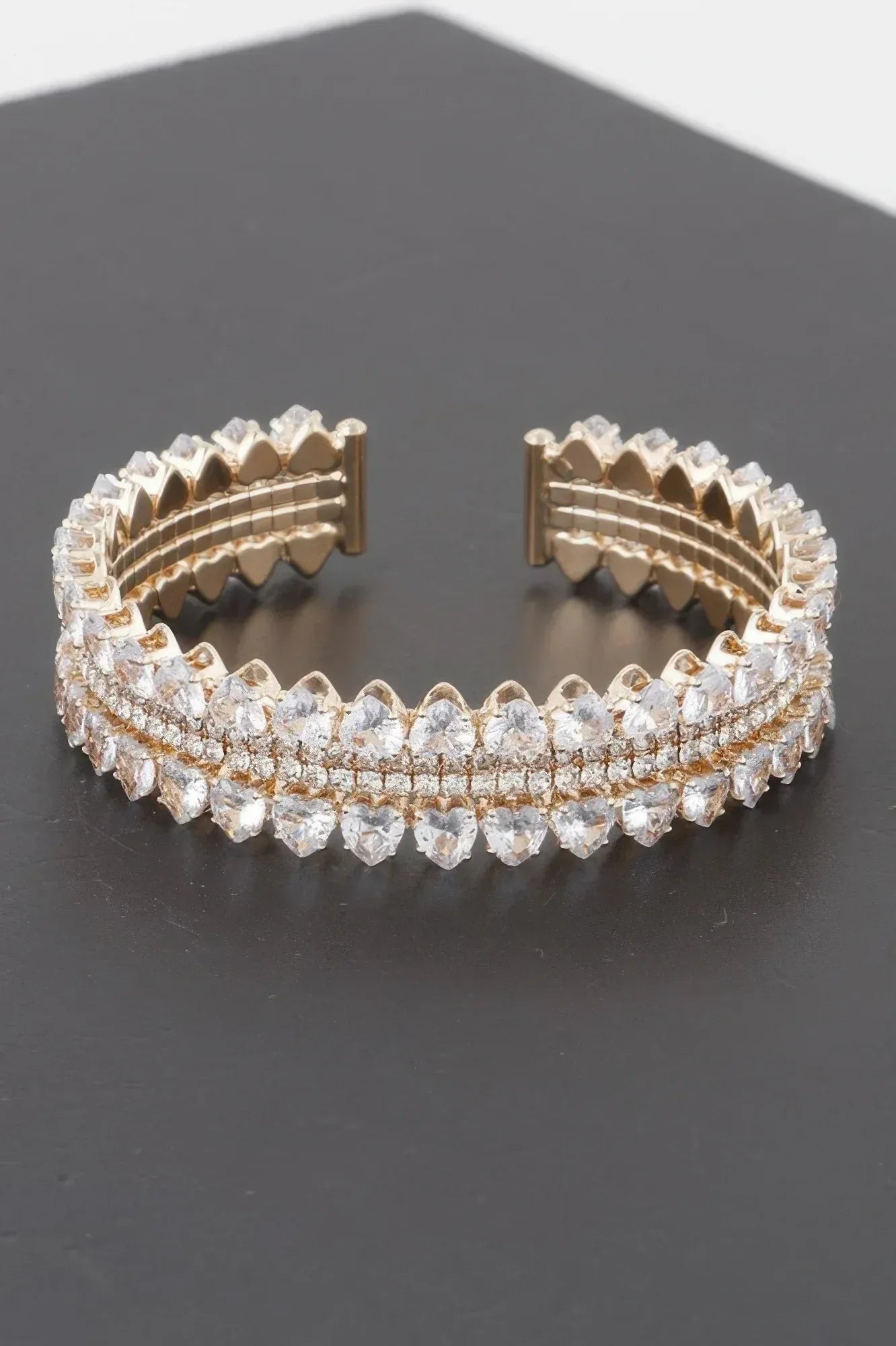 Double Jeweled Cuff Bracelet | Mixtshop LLC Main image