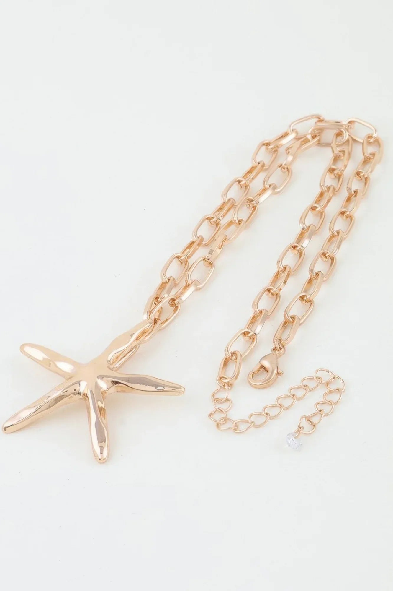 Shiny Starfish Link Chain Necklace | Mixtshop LLC