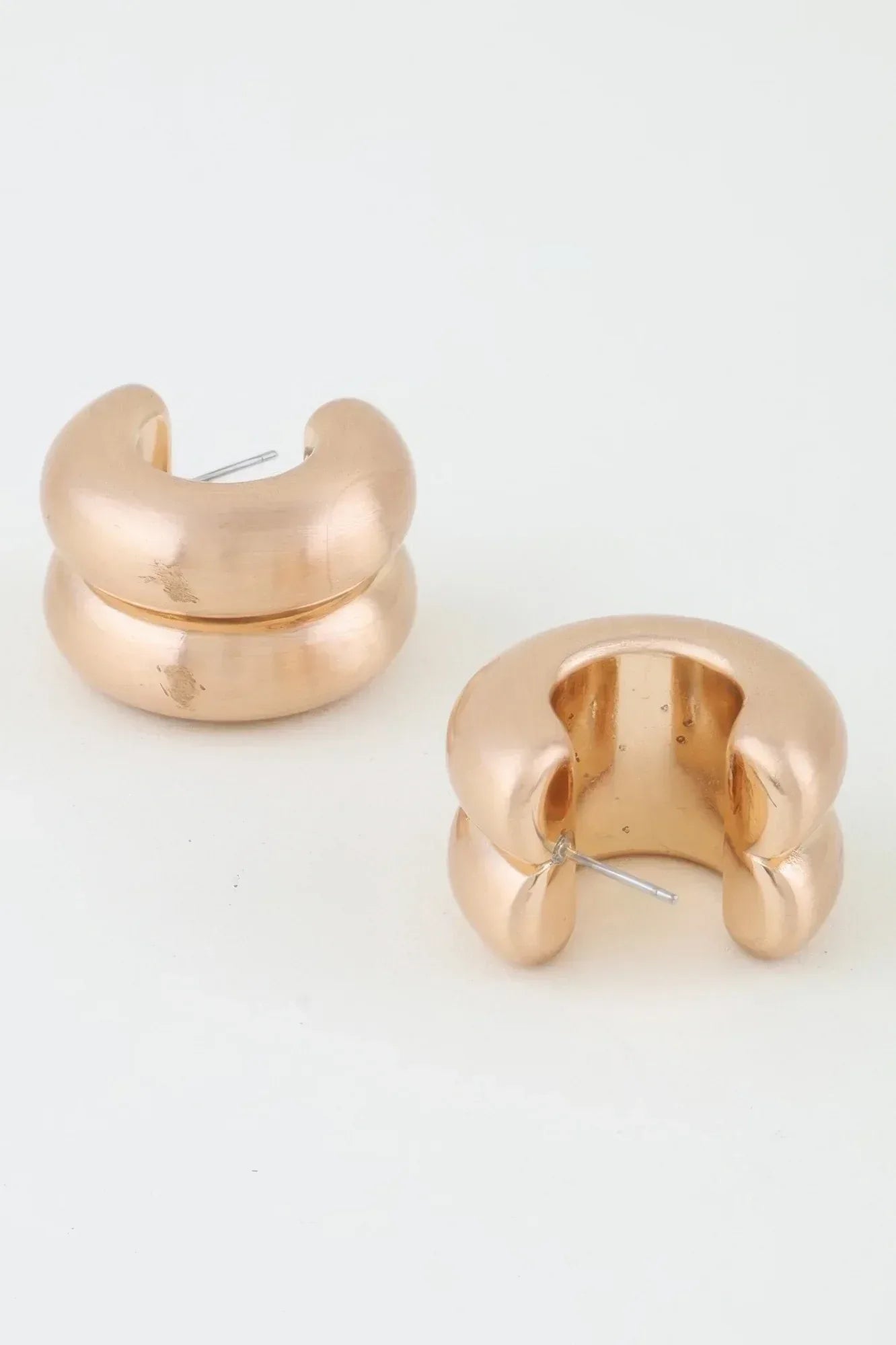 Double Matte Hoop Earrings | Mixtshop LLC