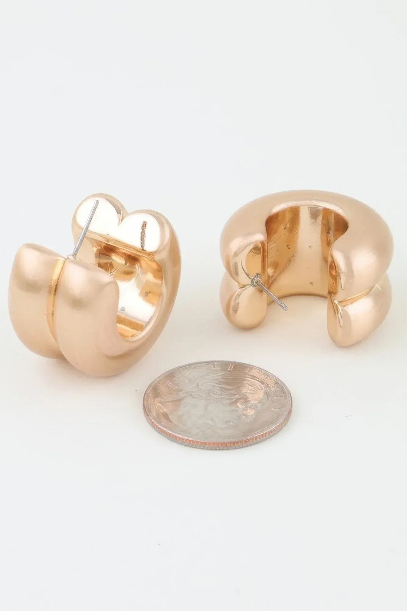 Double Matte Hoop Earrings | Mixtshop LLC