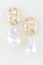 Abstract Pearl Stone Drop Earrings | Mixtshop LLC