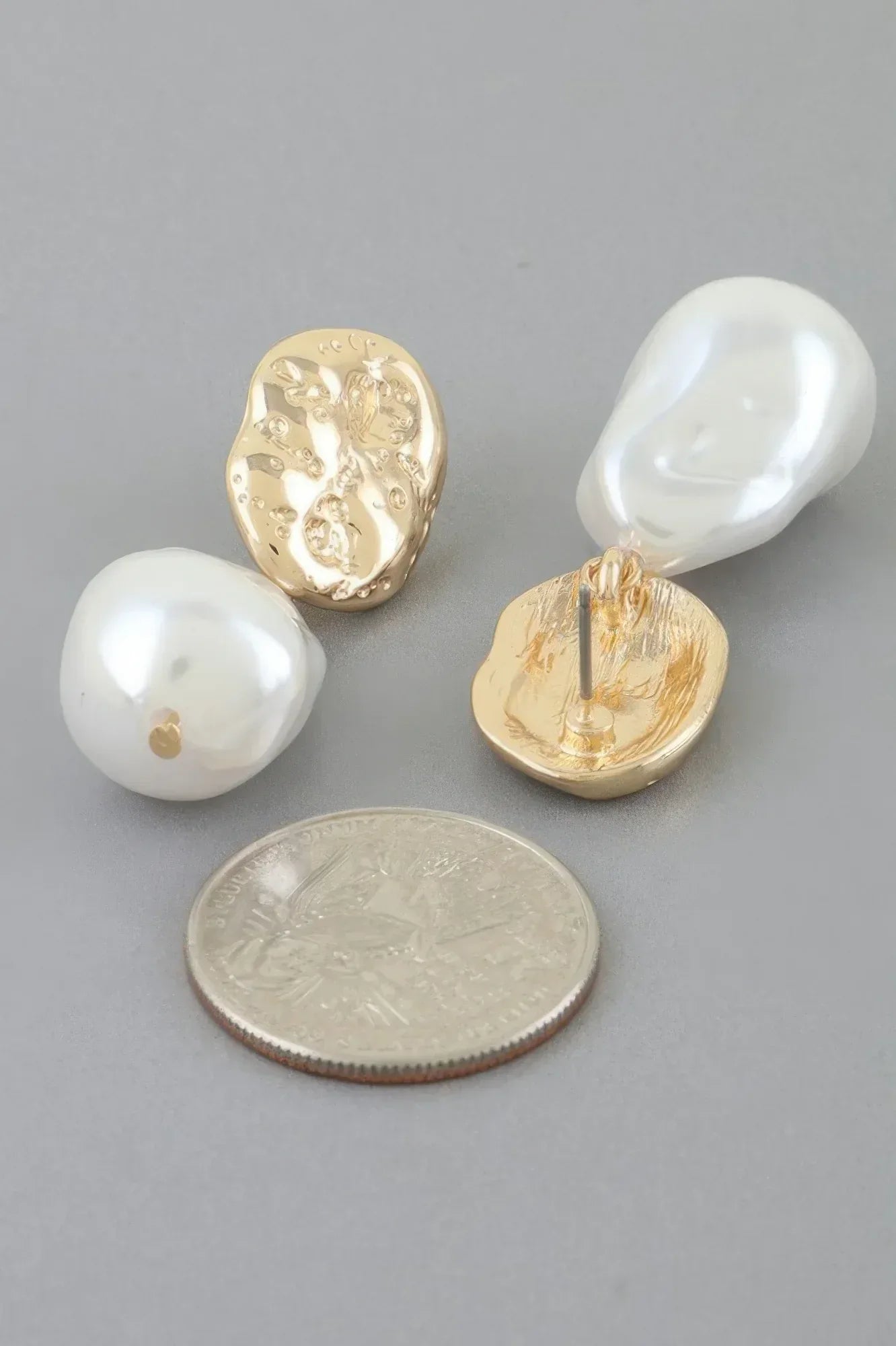 Abstract Pearl Stone Drop Earrings | Mixtshop LLC