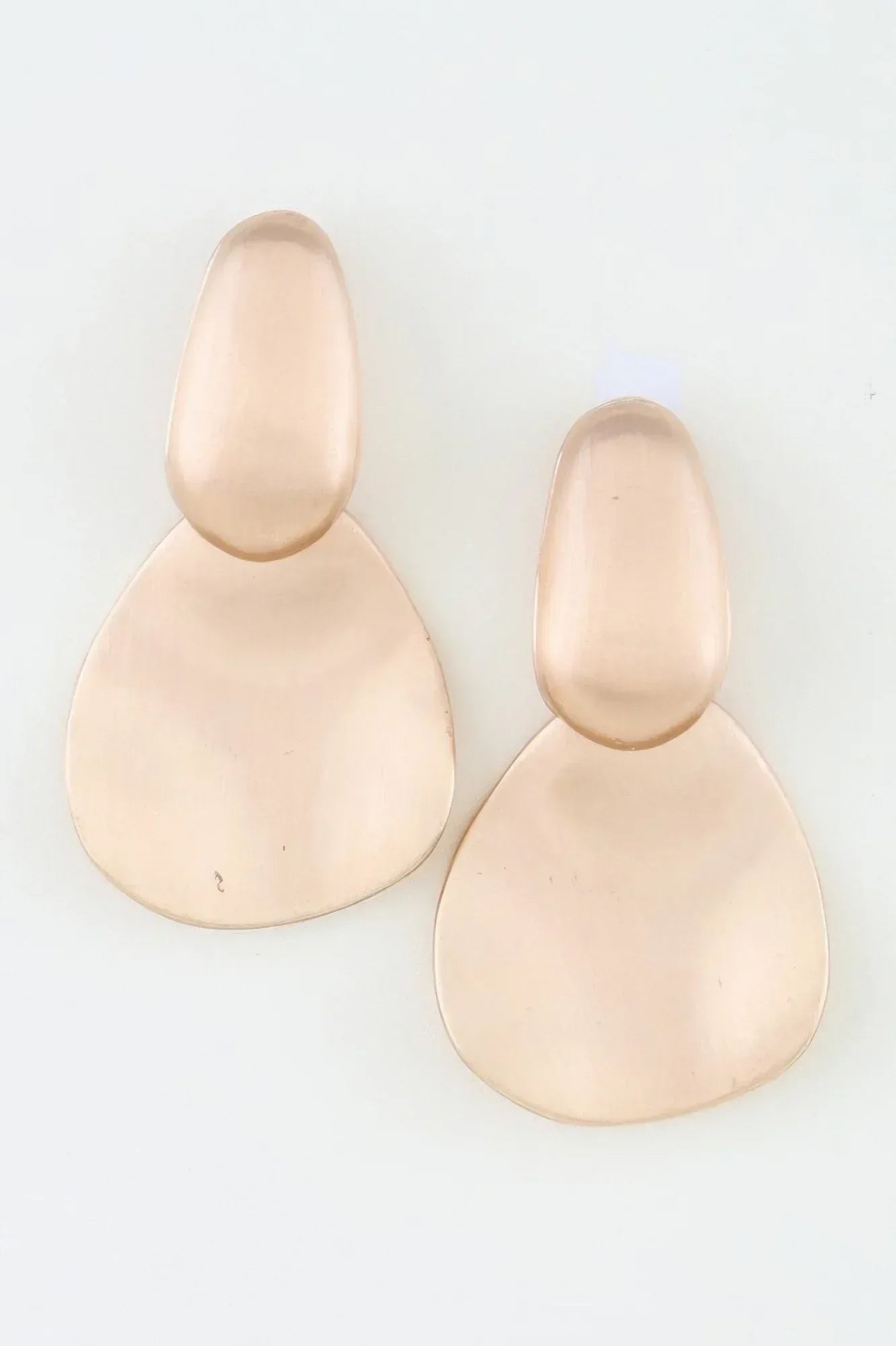 Minimal Matte Drop Earrings | Mixtshop LLC Main image