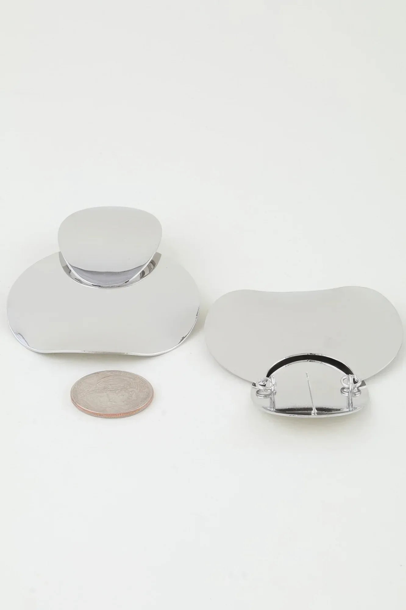 Shiny Minimal Petal Drop Earrings | Mixtshop LLC