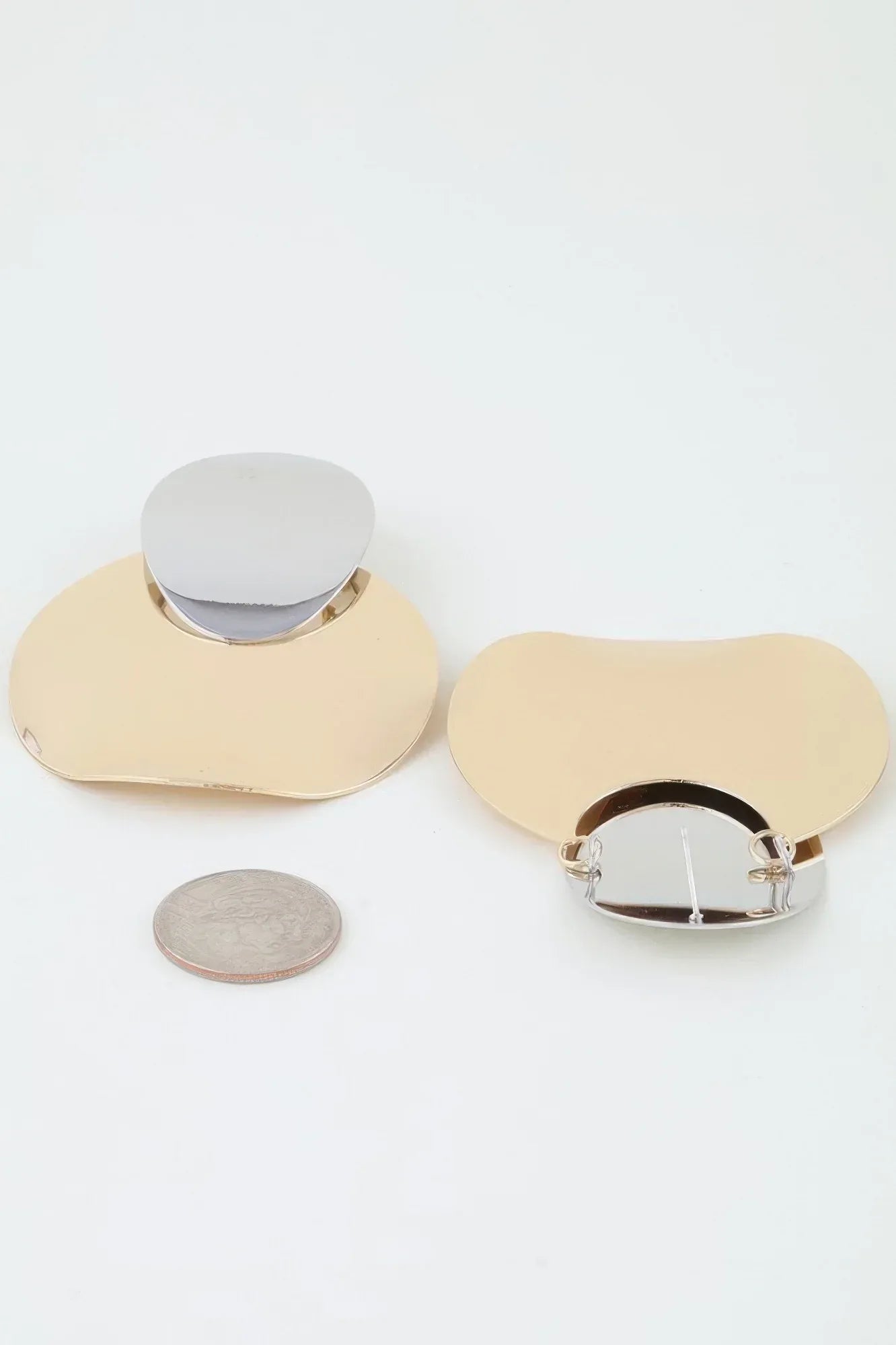 Shiny Minimal Petal Drop Earrings | Mixtshop LLC