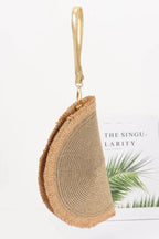 Metallic Faux Straw Clutch | Mixtshop LLC