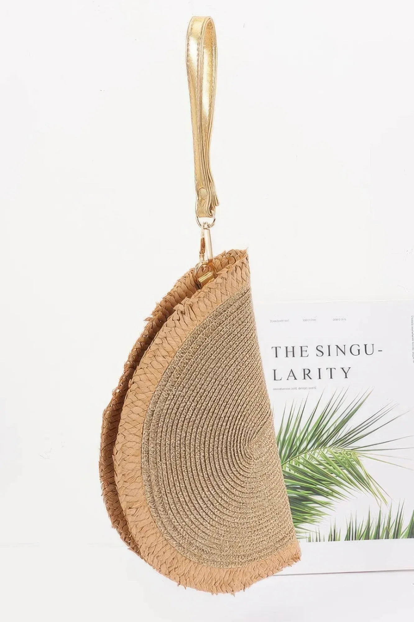 Metallic Faux Straw Clutch | Mixtshop LLC