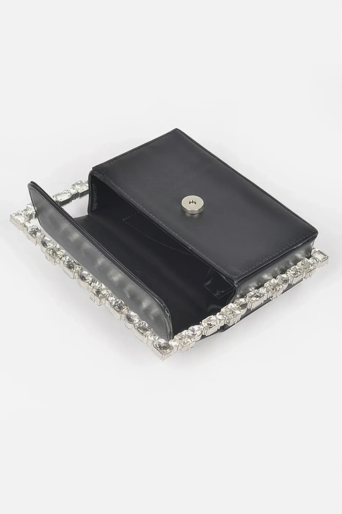 Faux Leather Multi Stonesallaroundsquarehandlebag | Mixtshop LLC