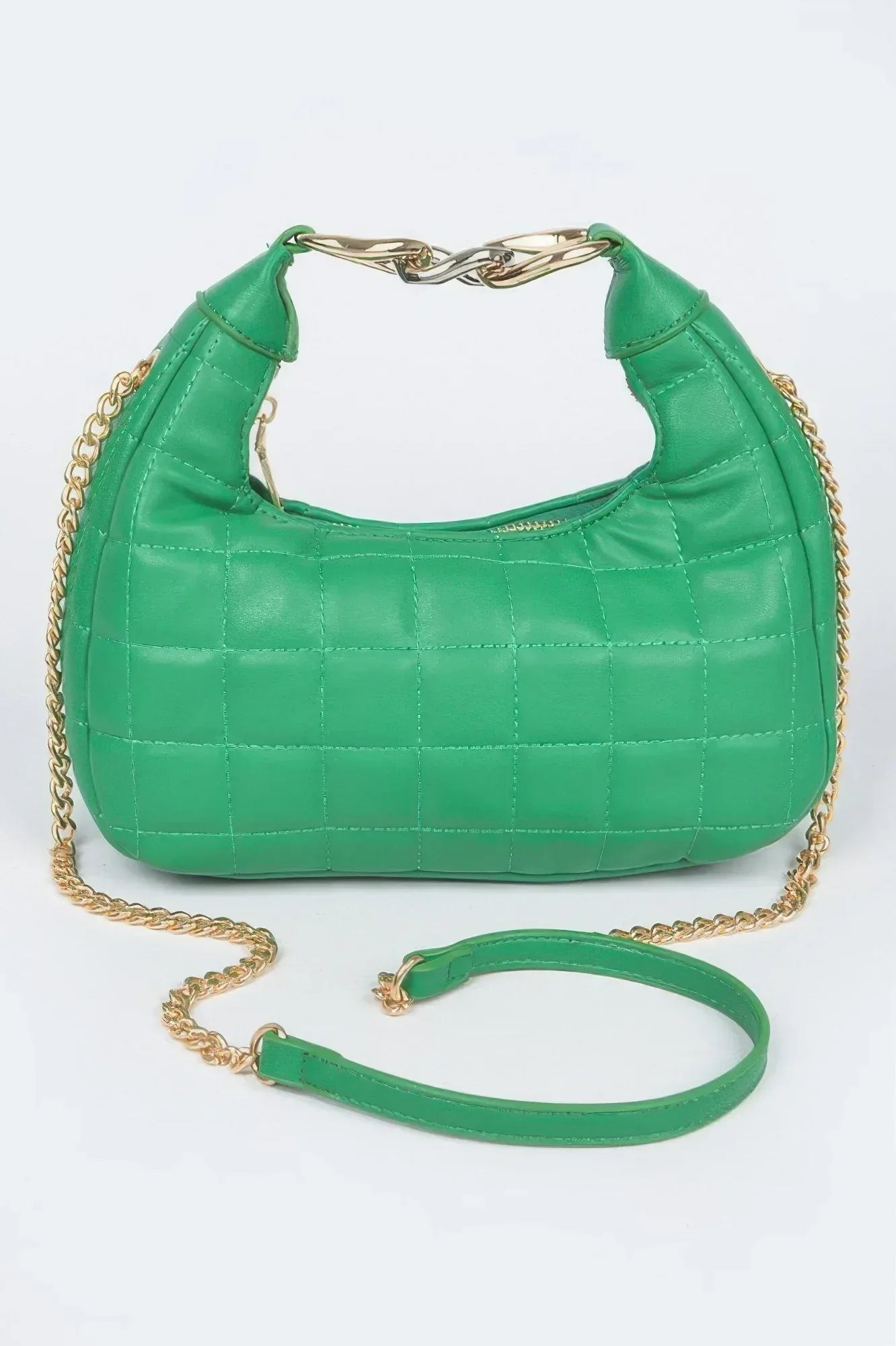 Quilted Faux Leather Hobo Bag | Mixtshop LLC