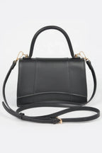 Faux Leather Top Handle Bag | Mixtshop LLC