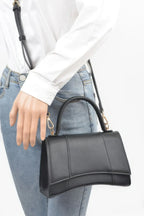 Faux Leather Top Handle Bag | Mixtshop LLC