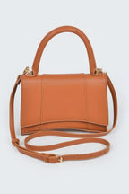 Faux Leather Top Handle Bag | Mixtshop LLC