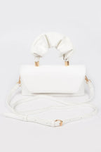 Simple Flap Clutch W/wrinkled Handle | Mixtshop LLC