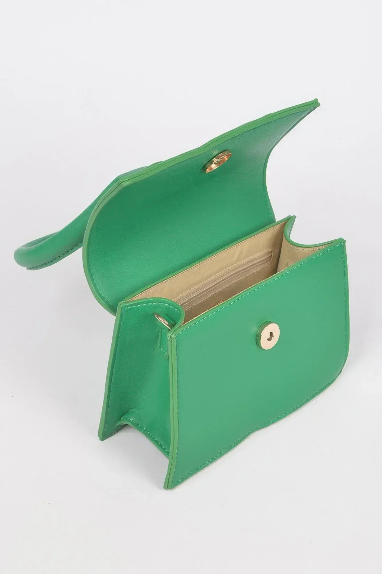 Faux Leather Top Handle Bag | Mixtshop LLC