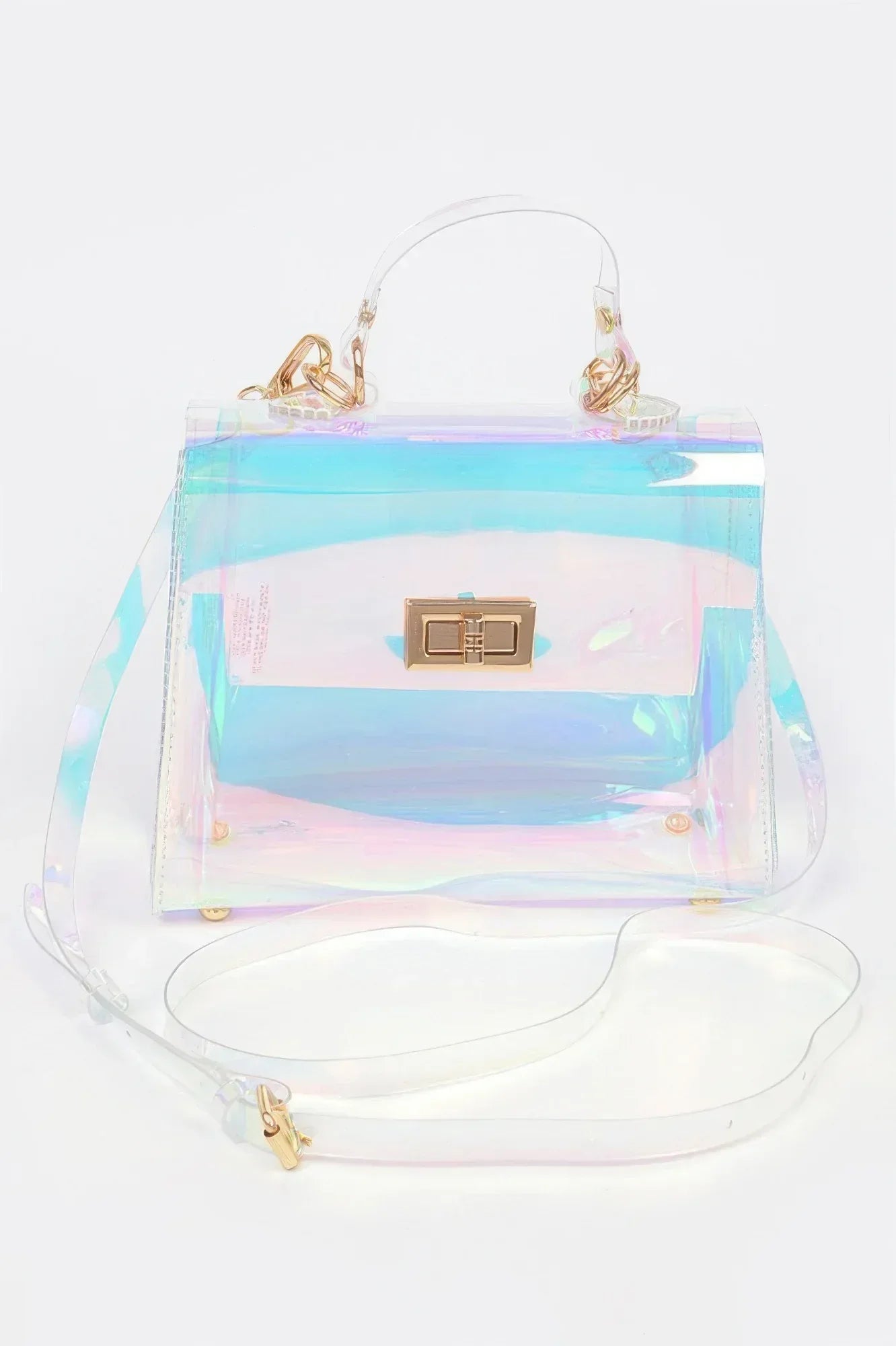 Hologram Transparent Crossbody Bag | Mixtshop LLC Main image