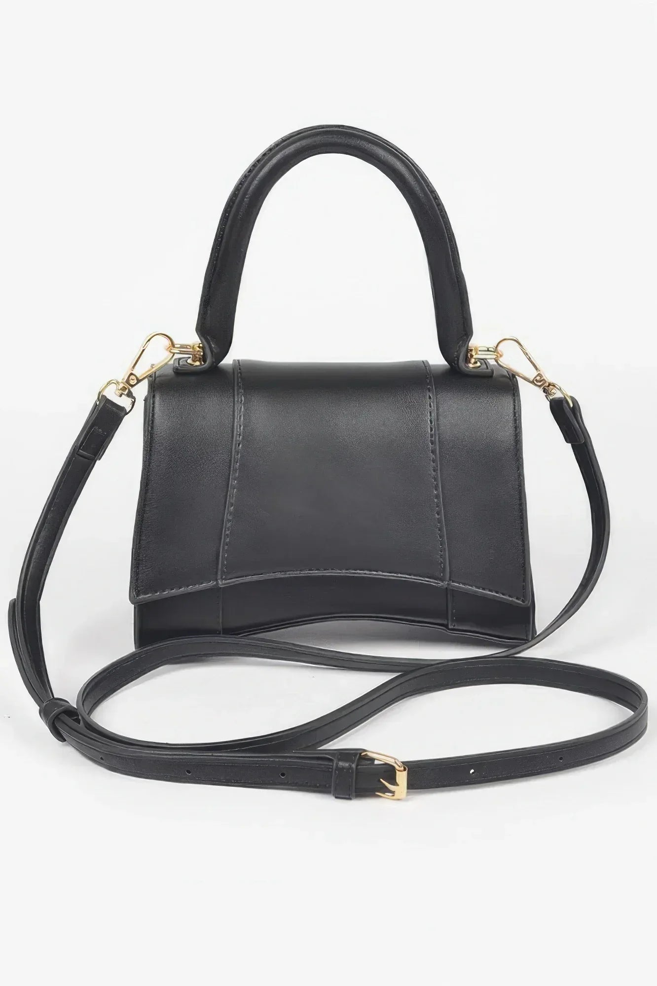 Faux Leather Top Handle Bag | Mixtshop LLC