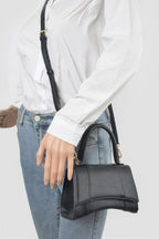 Faux Leather Top Handle Bag | Mixtshop LLC