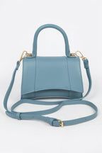 Faux Leather Top Handle Bag | Mixtshop LLC