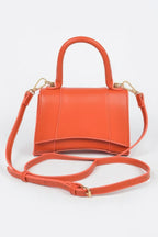 Faux Leather Top Handle Bag | Mixtshop LLC