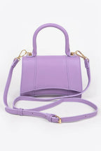 Faux Leather Top Handle Bag | Mixtshop LLC