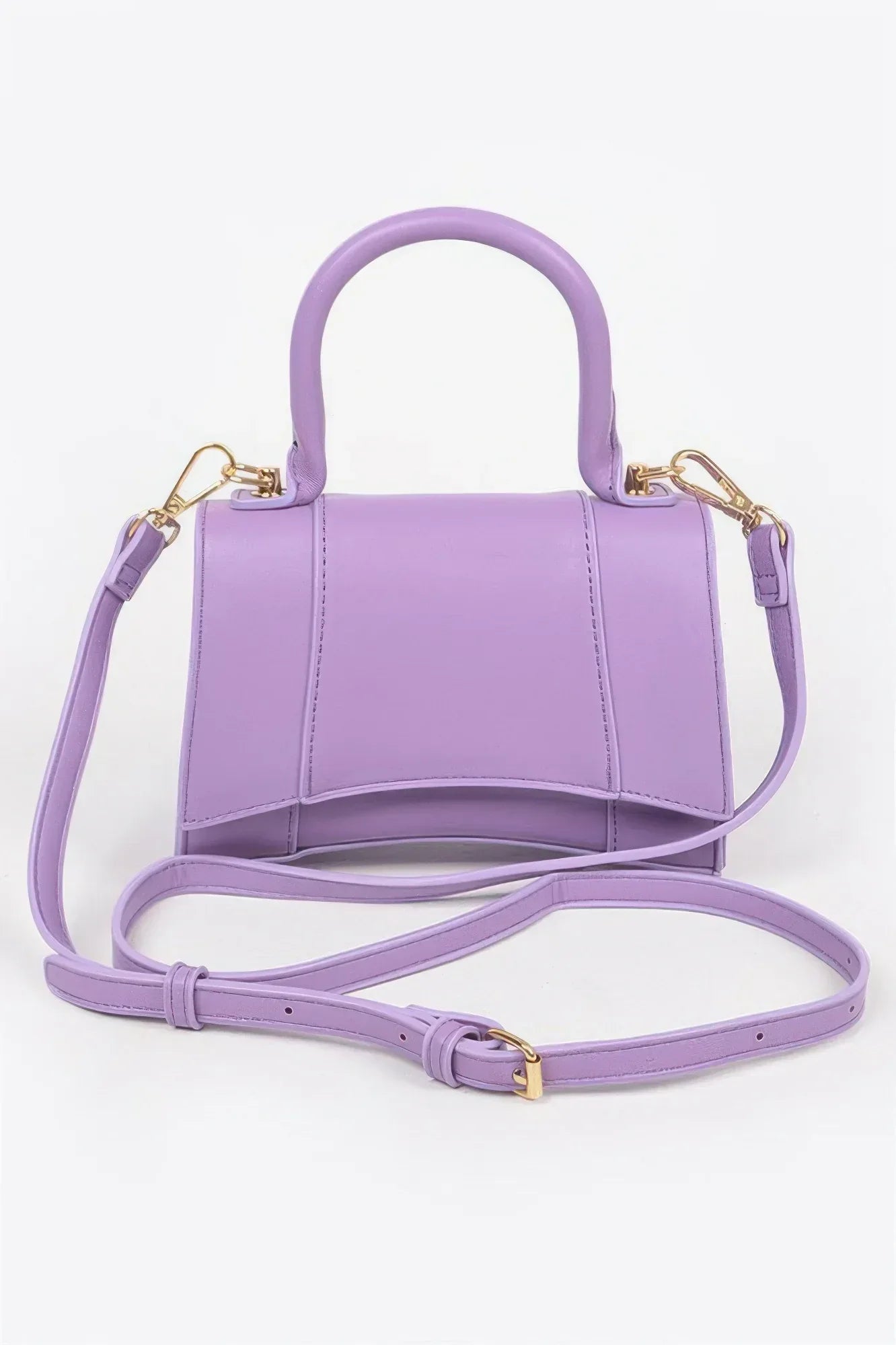 Faux Leather Top Handle Bag | Mixtshop LLC