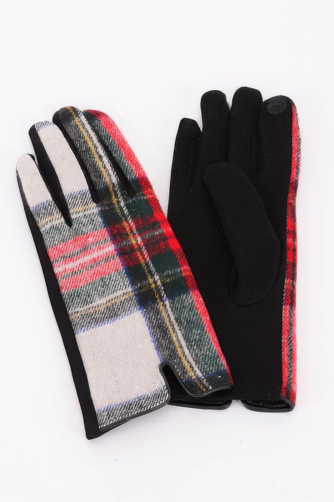 Plaid Pattern Gloves Secondary image