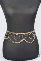 Multi O Ring Layered Chain Belt | Mixtshop LLC