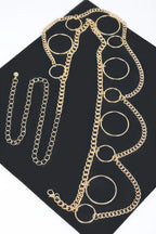 Multi O Ring Layered Chain Belt | Mixtshop LLC
