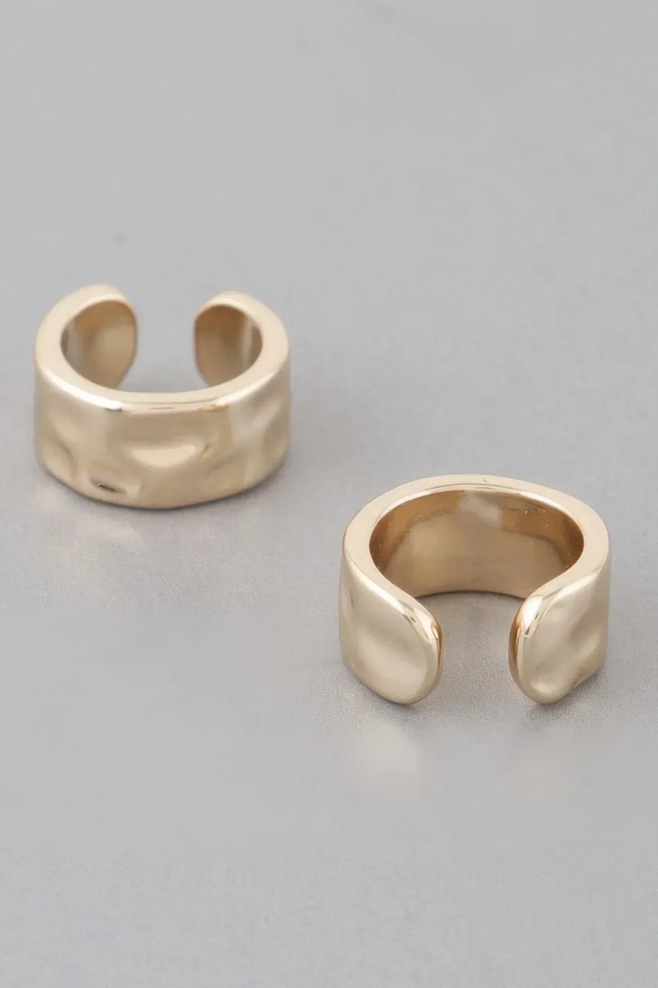 Delicate Dent Hoop Earrings | Mixtshop LLC Main image