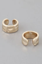 Delicate Dent Hoop Earrings | Mixtshop LLC